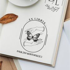 Stempel Ex Libris Exlibris personalizowany Motyl