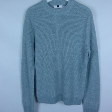 Topman męski sweter niebieski melanż / M
