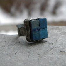 lapis lazuli - pierścionek