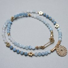 Akwamaryn choker vol. 7 /naszyjnik/ - Szlachetna kolekcja