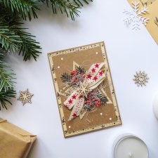 Kartka świąteczna z gwiazdą