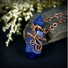 Naszyjnik perfumetka z lapis lazuli