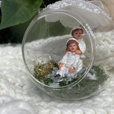 Bombka, bombki choinkowe, ręcznie robione, szklana bombka