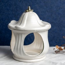 Porcelanowa latarenka, świecznik