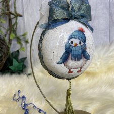 Bombka, bombki choinkowe, ręcznie robione decoupage