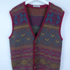 Millibar vintage kamizelka z wool alpaka / M