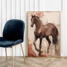 Plakat koń konie - format 40x50 cm
