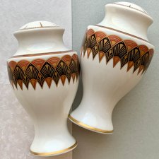 Unikat w odsłonie Art Deco - Queen Elizabeth Cunard ❀ڿڰۣ❀ Luksusowy komplet do przypraw