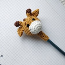 ozdoba na ołówek żyrafa, żyrafka