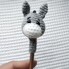 ozdoba na ołówek osioł, osiołek