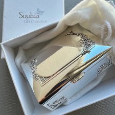 Art Nouveau Silver Plated Jewelry Box ❀ڿڰۣ❀ Sophia Gift Collection