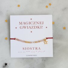 SIOSTRA - Magicznej Gwiazdki - Alfabet Morse'a - Bransoletka