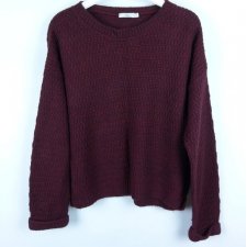 New Look sweter bordo akryl 14 / 42