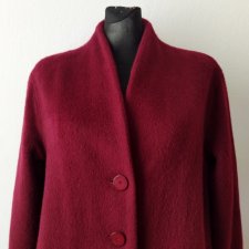 SIMPLE - PŁASZCZ WEŁNA MOHER