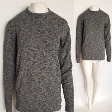 Solid klasyczny sweter melanż 100% bawełna M Hv147