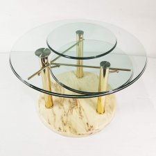 Designerski, rozkładany stolik kawowy, Intermezzo Draner, proj. Georg Appeltshauser, Niemcy, lata 90.
