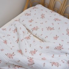 Komplet pościeli do łóżeczka bawełna muślin kołdra poduszka pościel bawełniana z wypełnieniem