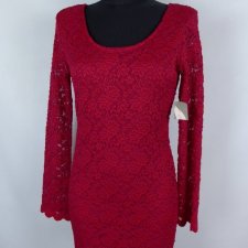 Forever 21 koronkowa sukienka fuksja z metką / M