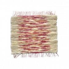 Wełniany dywan owczy puszysty miękki 70 x 60 cm DM4