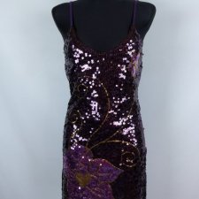 Cutie sukienka mini cienka dzianinka cekiny S / M z metką