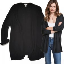 H&M Basic narzutka cardigan z naturalnej przyjemnej dzianiny 38 M Hv210