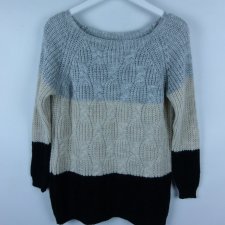 Damski sweter akryl wełna moher / M