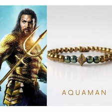 AQUAMAN bransoletka męska/ unisex-  hematyt