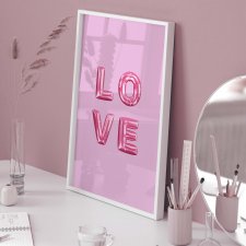 Plakat  - LOVE 40x50 cm