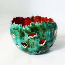 Lampion ceramiczny - Arbuz