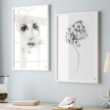 Zestaw plakatów - 40x50 cm Kobieta i kwiat