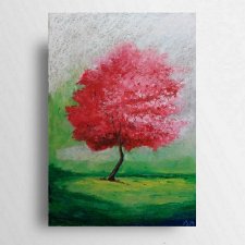 Drzewo- rysunek  A4 pastelami olejnymi