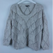 River Island sweter oversize akryl wełna 14 / 40