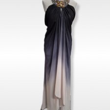 Paula Richi piękna cieniowana zwiewna suknia S