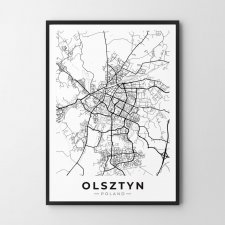 Mapa Olsztyna - plakat 30x40 cm