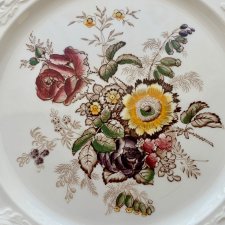 Antique Plate Mason's England ❤ Duży porcelanowy talerz ozdobny
