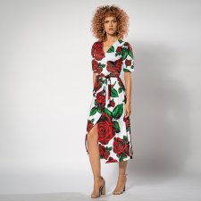Rozalia - sukienka w róże
