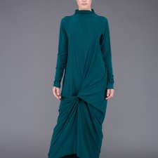 emerald front knot dressi