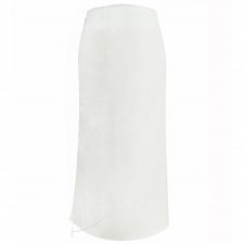 Biała spódnica bawełniana maxi- plus size