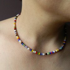 BOHO BLISKO SZYI * choker koraliki * ETNO * naszyjnik * folk