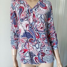 wiskozowa bluzka we wzór paisley