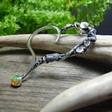 Silver Heart & Opal