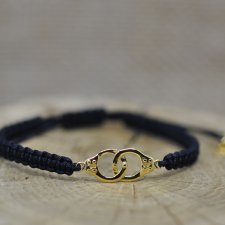 Kajdanki - bransoletka, srebro 925 pozłacane