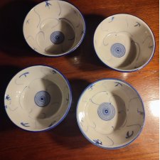 4 czarki chińskie porcelana wzór