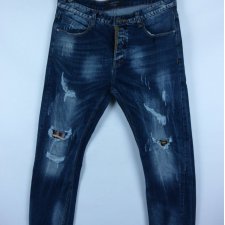 I am Denim spodnie jeans przetarcia / 36