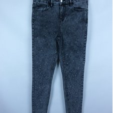 George skinny damskie szare spodnie jeans cyrkonie 10 / 38