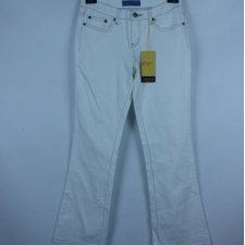 Arizona białe spodnie kick flare jeans z metką 10S / 36