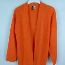 Divided by H&M neonowy sweter kardigan narzutka / XXS