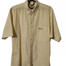 Żółta koszula vintage Thomas Burberry XL