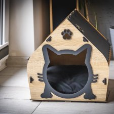 Dwupiętrowe Komfortowe legowisko domek buda dla kota lub psa
