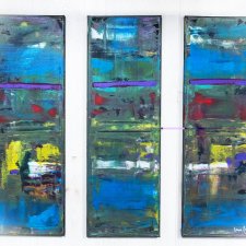 Tryptyk akrylowy "Trio Abstract"